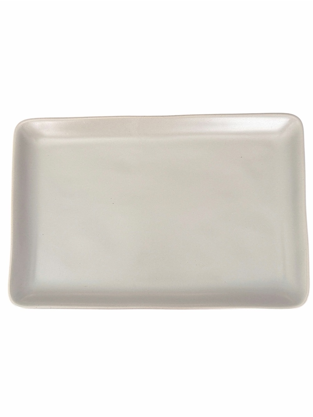 Hearth & Hand with Magnolia Stoneware Rectangular Serve Tray in Gray